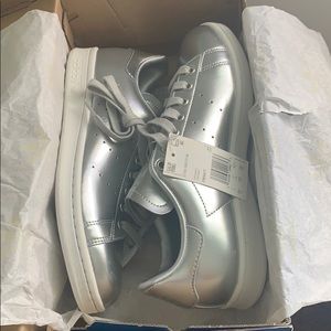 adidas stan Smith silver FW5477